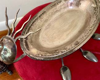 Very Cool Artist Creation! Silverplate Centerpiece Serving