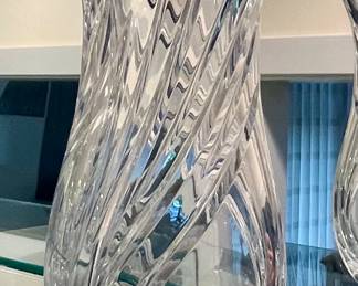 Bohemian Crystal cut vase