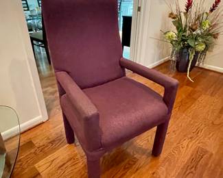 One of a pair of arm chairs, there are an additional 4 side chairs that match, all in like new upholstery