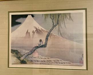 Hokusai Boy Viewing Mt. Fuji 