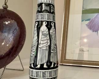 K.B. Saura Warli Tribal Art Vase