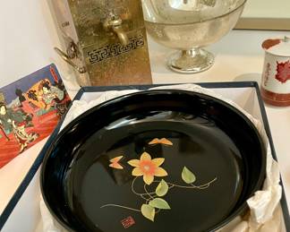 Japanese Old Lacquer Ware Tray