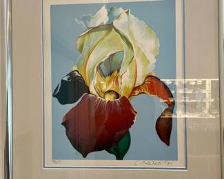 Lowell Nesbitt signed by artist from their Iris Portfolio