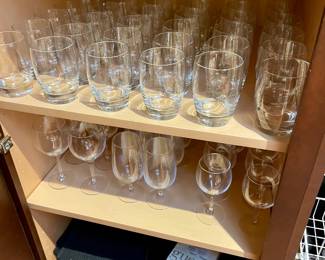 Glassware for parties and catering