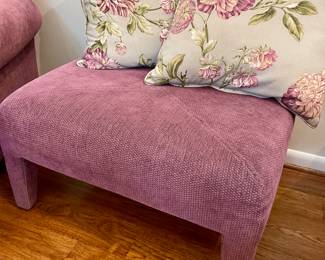 Sold as a set, there are two arm chairs and an ottoman