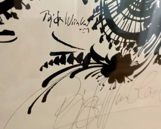 Lithograph 1959 Wiinblad's Lady of the Camellias Artist Signed