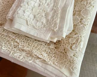 Handmade lace / linens