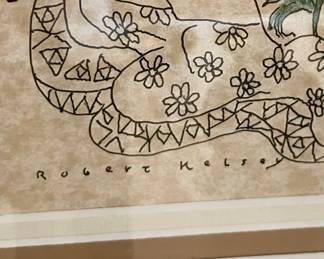 Lithographs a pair signed Robert Kelsey