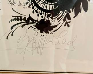 Lithograph 1959 Wiinblad's Lady of the Camellias