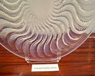 Beautiful Lalique Crystal PLatter