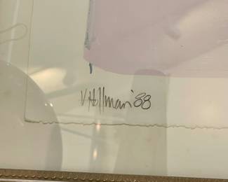 Lithograph Signed Hollman '88