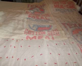 Hand made sack quilt