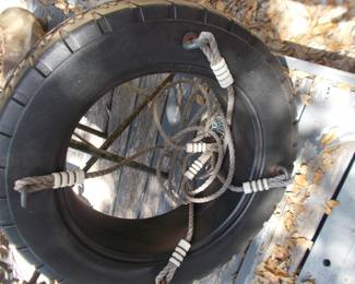 Plastic tire swing