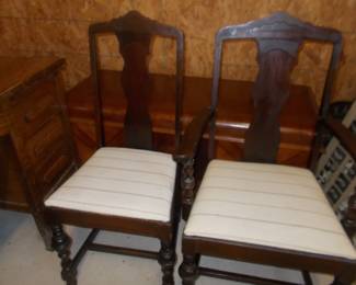 Set of 6 dark chairs