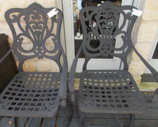 Extremely nice cast aluminum  rockers