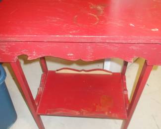 Red table