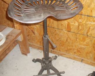 Tractor seat work stool