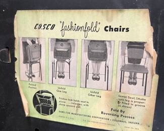 1950s MCM COSCO "fashionfold" chairs