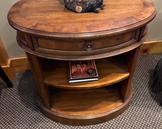 Library table with drawer