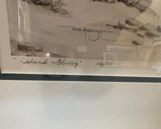 Jack Anderson signed & numbered watercolor