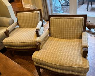 vintage upholstered side chairs