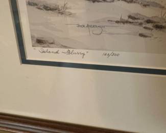 Jack Anderson signed & numbered "island Flurry)