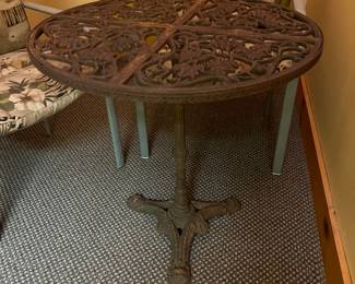 Vintage Cast iron bistro table