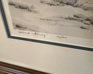 Jack Anderson signed & numbered "island Flurry)