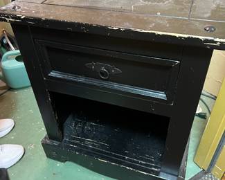 black wooden cabinet