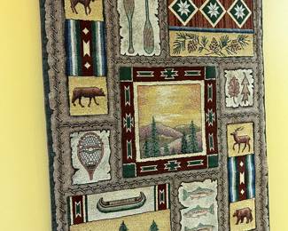 Yellowstone Lodge tapestry wall hanging