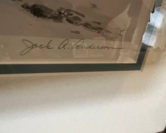 Jack Anderson signed & numbered 