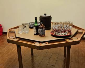 Poker Table , MCM Barware