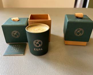 Pair of ESPA candles, NIB.