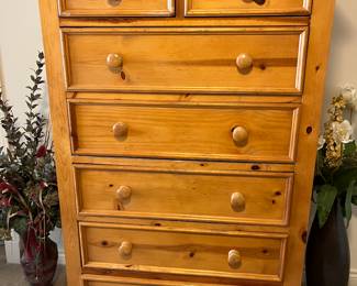 Seven-drawer dresser.