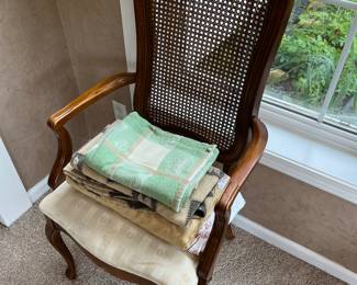 One of two matching chairs by Thomasville.