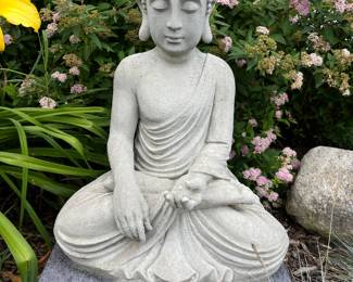 Concrete Buddha statue.