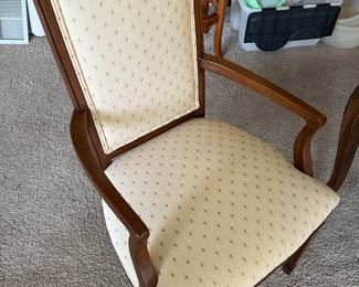 Closer look at one of the chairs to be sold with the Kindel dining table.