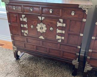 One of two near-matching South Korean chests.