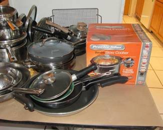 Melanie pans and slow cooker