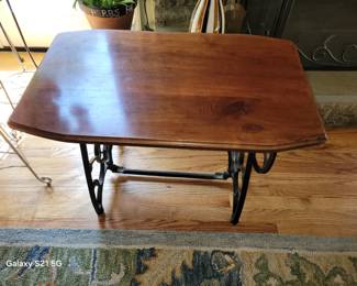 Iron base end table