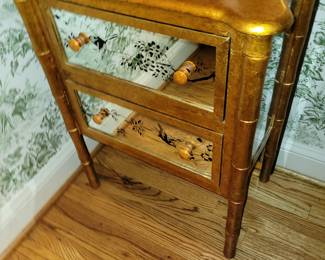 Gold leafed nesting tables