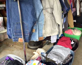 Clothing including Levi’s jeans 