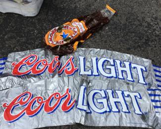 Bear blow up advertisement 