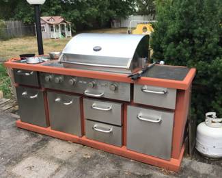 Large BBQ grill
