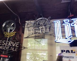 Beer signs, they both need work 