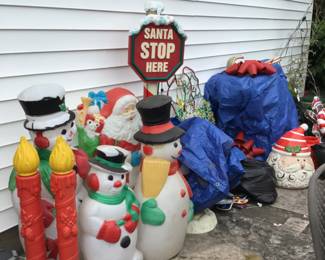 Outside Christmas items