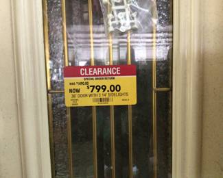 Door with side panels 