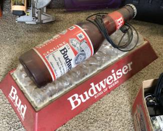 Vintage Budweiser pool table light 