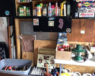 Lots of outside chemicals, sprays, car oil