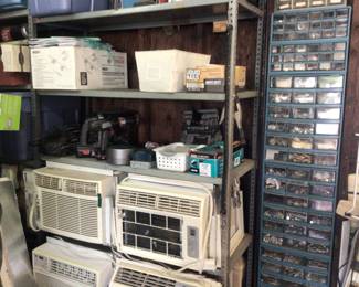 Air conditioners, lots of bolts and nuts 
